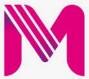 Logotipo rosa com monograma M