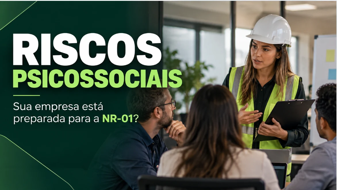 Riscos psicossociais no trabalho: sua empresa está preparada para a NR-01? Reunião sobre prevenção e organização do trabalho.
